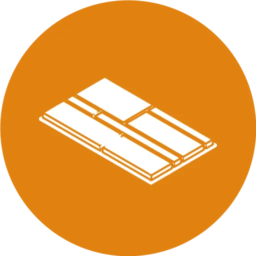 Low profile concrete tiles